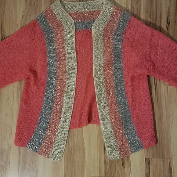 Vintage 50s Handmade Knit Sweater Shurg - Picture 2 of 10
